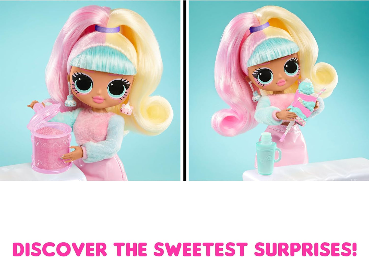LOL Surprise OMG Sweet Nails Candylicious Sprinkles Shop w/ 15 Surprise for Kids (Like New)
