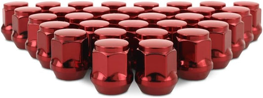 Mishimoto MMLG-AC1415-32RD Steel Lug Nut Fits Vehicles with M14x1.5 Threads, Red (Like New)