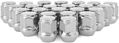 Mishimoto Steel Lug Nuts, M12x1.5, Acorn Seat, 24pc Set, Iso Metric - Chrome (Like New)