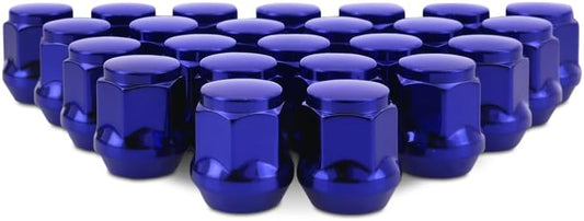 Mishimoto MMLG-AC1415-24BL Steel Lug Nuts, M14x1.5, Acorn Seat, 24pc Set - Blue (Like New)
