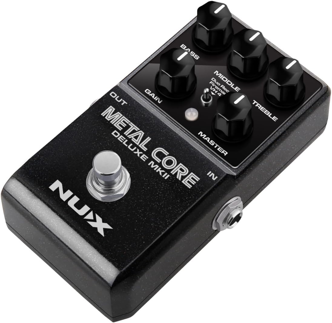 NUX Metal Core Deluxe MKII High Gain Preamp Pedal w/3 Distinctive Amp Models (Like New)