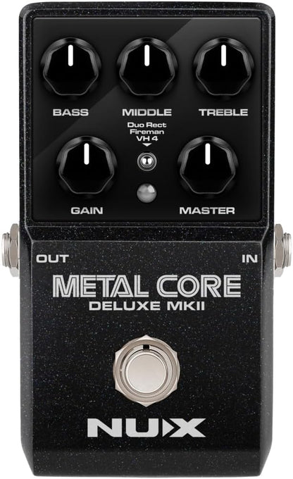 NUX Metal Core Deluxe MKII High Gain Preamp Pedal w/3 Distinctive Amp Models (Like New)