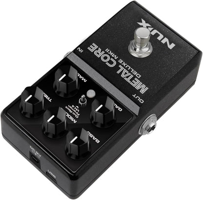 NUX Metal Core Deluxe MKII High Gain Preamp Pedal w/3 Distinctive Amp Models (Like New)
