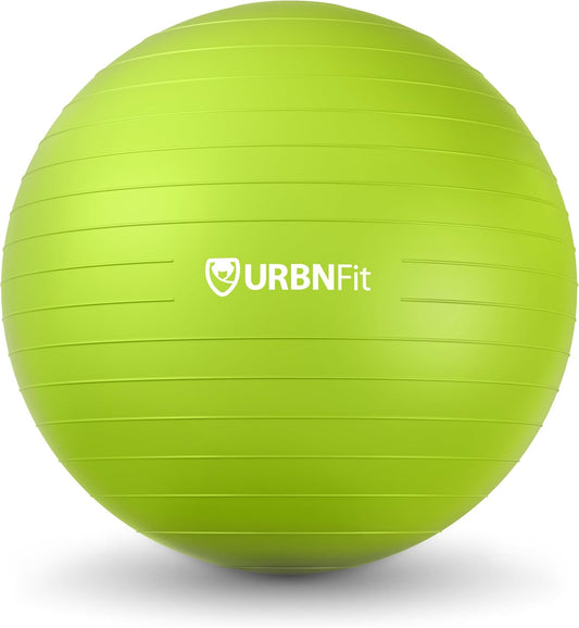 URBNFit Polyvinyl Chloride Exercise Ball with Quick Pump, 30 Inch - Green (Used)
