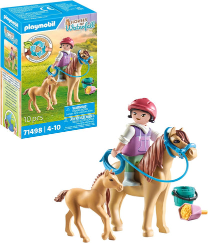 Playmobil 71498 Anime Plastic Toy with Ponies, Ages 4 Years and Up - 4 Pieces (Like New)
