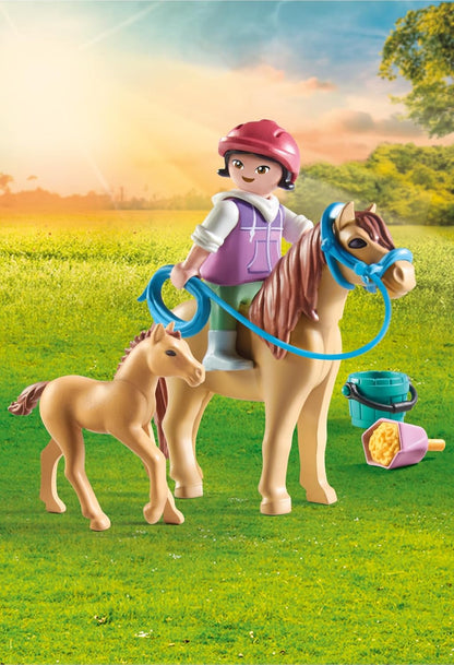 Playmobil 71498 Anime Plastic Toy with Ponies, Ages 4 Years and Up - 4 Pieces (Like New)