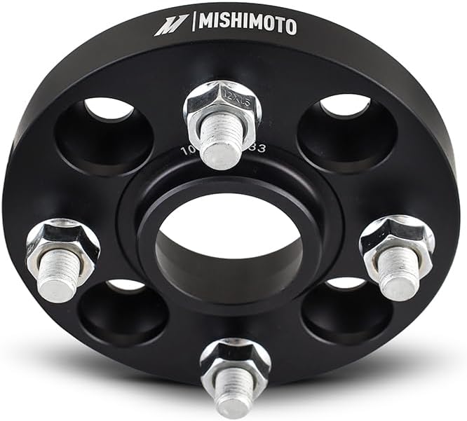 Mishimoto MMWS-011-150BK 15mm Thick Wheel Spacers, 1980-2005 Honda Civic, Black (Like New)