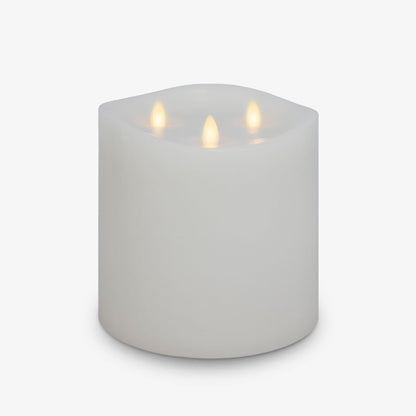 Luminara Tri-Flame Battery Powered Cordless Indoor LED Candle for Decoration (Used)