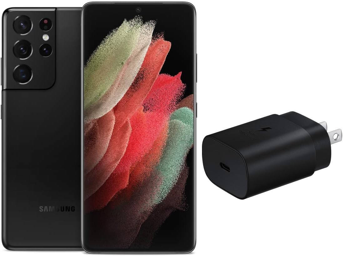Samsung Galaxy S21 Ultra 2024 5G 128GB+8GB Unlocked Android Smartphone - Black (Used)