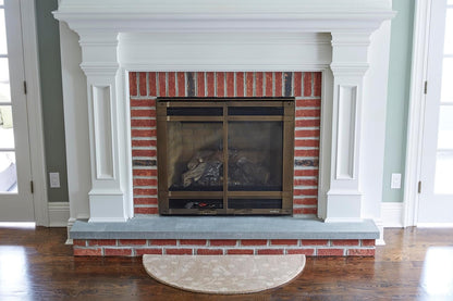 Uniflame R-1400 Branch Hand Tufted 100% Wool Hearth Rug, 44"L x 22" W - Beige (Like New, No Retail Box)