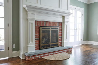Uniflame R-1400 Branch Hand Tufted 100% Wool Hearth Rug, 44"L x 22" W - Beige (Like New, No Retail Box)