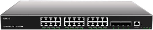 Grandstream GWN7813P 24-Port Gigabit Ethernet Switch for Desktop/Laptop - Black (Like New)
