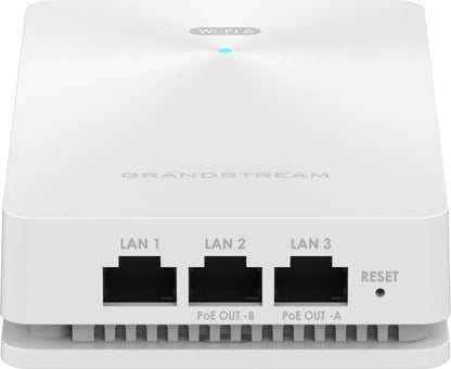 Grandstream GWN7661 Hybrid WiFi 6 In-Wall Dual-Band Wireless Access Point, White (Used)
