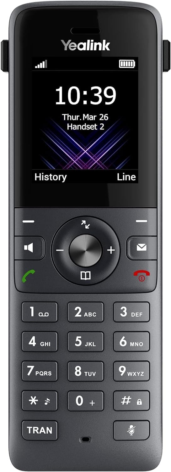 Yealink W78H 2.4" Cordless DECT Handset with 12HR Talk Time & Caller ID - Black (Like New)