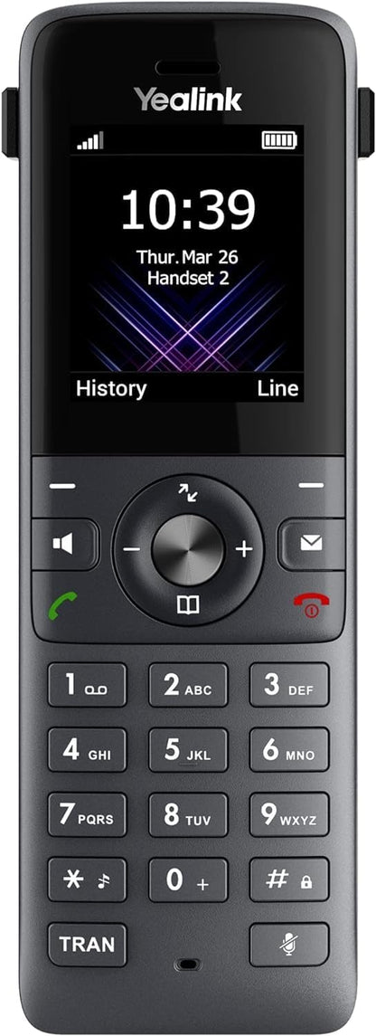 Yealink W78H 2.4" Cordless DECT Handset with 12HR Talk Time & Caller ID - Black (Like New)