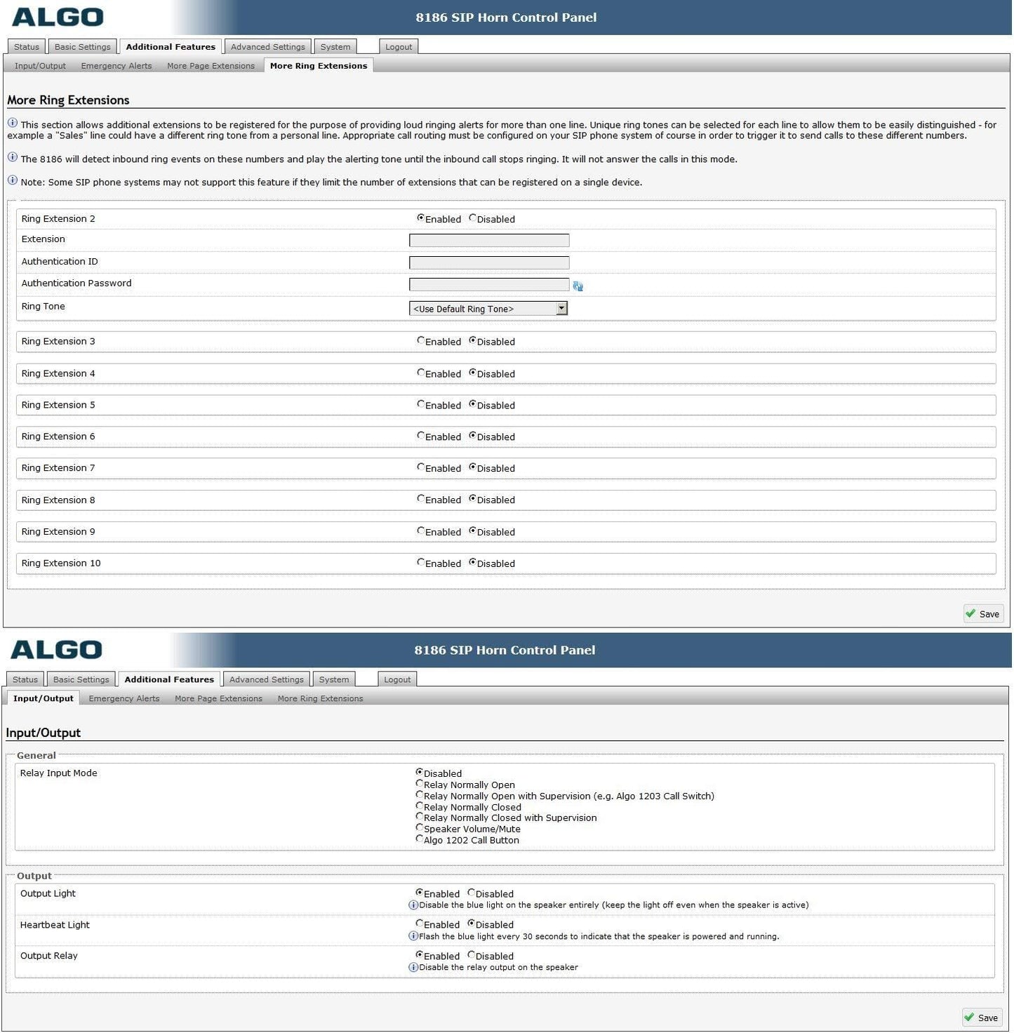 Algo 8186 PoE SIP Paging Speaker and IP Loud Ringer for Telephone - Grey (Like New)