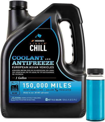 Mishimoto Liquid Chill® OE Coolant, European/Asian Vehicles, 1 Gallon - Blue (Like New)