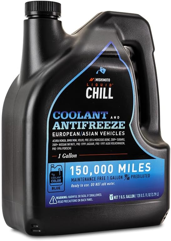 Mishimoto Liquid Chill® OE Coolant, European/Asian Vehicles, 1 Gallon - Blue (Like New)
