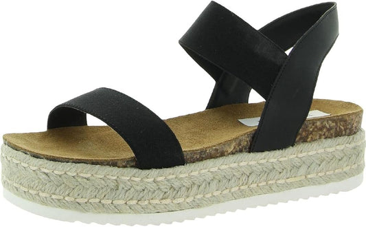 Steve Madden Jaklin Slip On Platform Sandal for Women, Synthetic Rubber Sole (Like New)