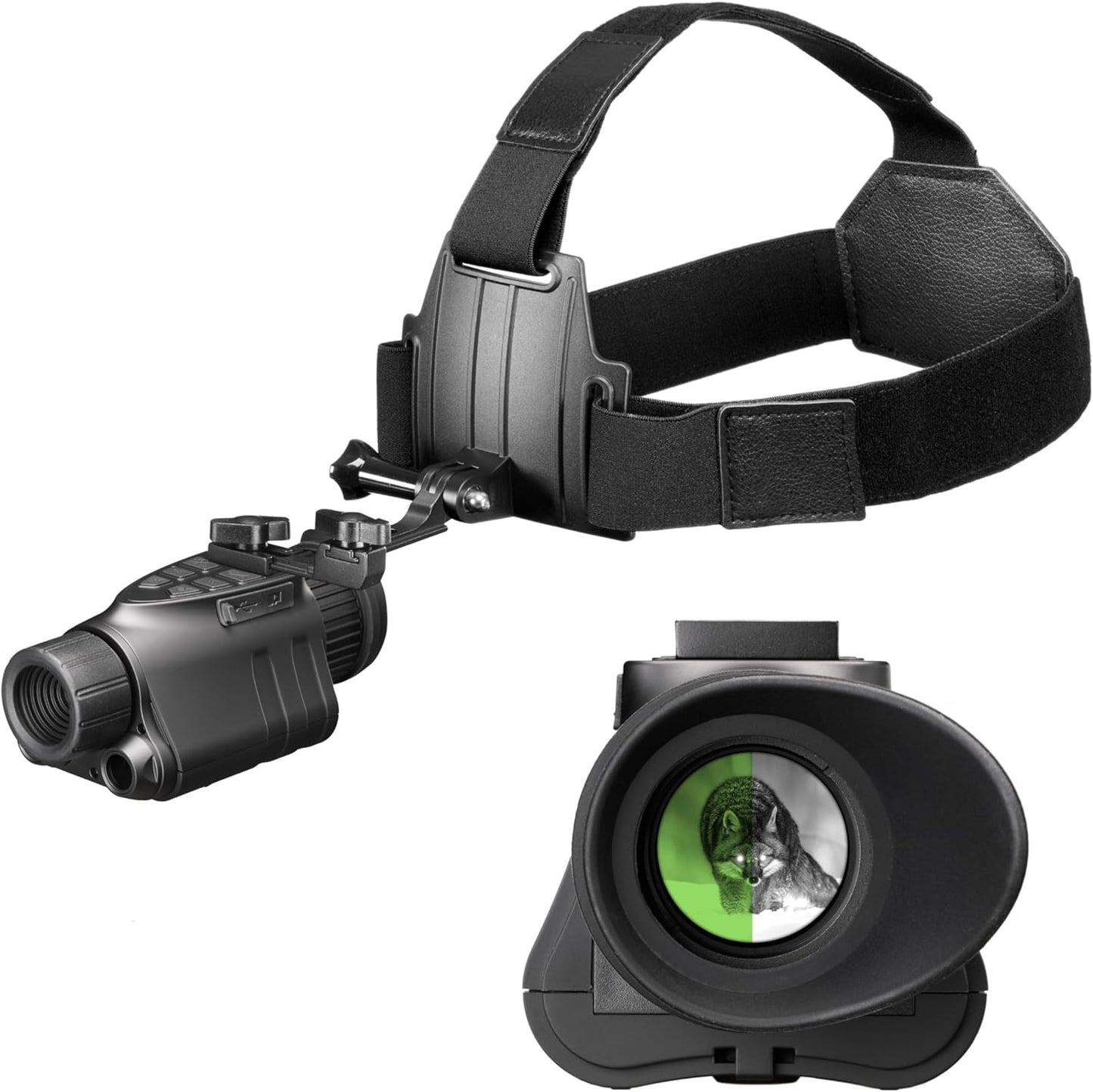Nightfox Prowl Head Mounted Airsoft Night Vision Goggles for Bump Helmet - Black (Used)