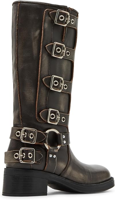 Steve Madden ROCK11S1 Rocky Knee High Boot for Women, Synthetic Rubber Sole (Like New)