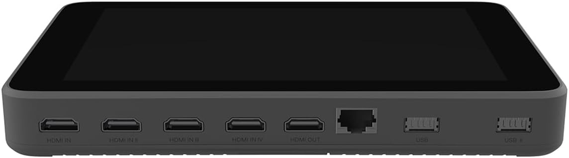 YoloLiv YoloBox Portable Live Stream HDMI Studio Video Monitor, 2 Ports - Black (Like New)