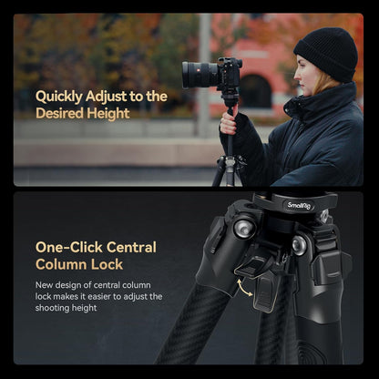 Smallrig 4353-CF FreeSpeed Travel Photography Camera Tripod with Ball Heads (Like New)