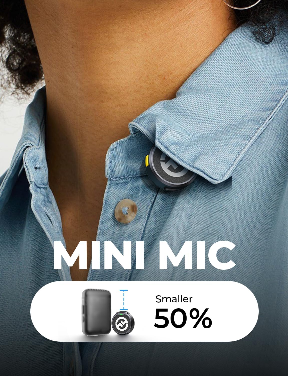 Hollyland Lark M2 Wireless Lavalier ANC Earset Microphone for iPhone14 and Below (Used, No Retail Box)