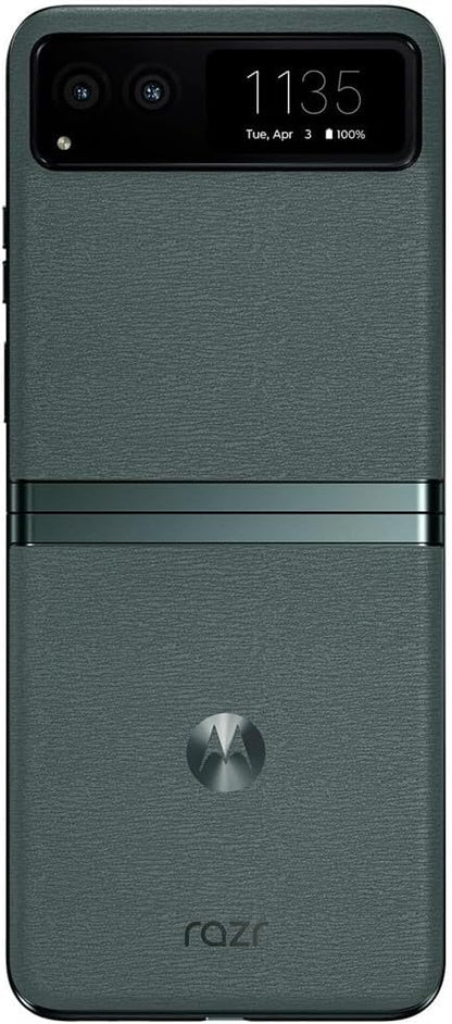 Motorola Moto Razr 5G 2023 128GB+8GB 6.9" AT&T Foldable Smartphone, Sage Green (Used)
