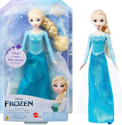 Mattel HLW55 Disney Singing Elsa 11.8" Frozen Doll Toys with Signature Clothing (Like New)