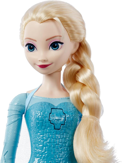 Mattel HLW55 Disney Singing Elsa 11.8" Frozen Doll Toys with Signature Clothing (Like New)