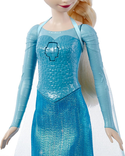 Mattel HLW55 Disney Singing Elsa 11.8" Frozen Doll Toys with Signature Clothing (Like New)