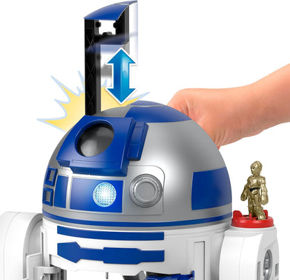 Fisher-Price Imaginext 17.5" Star Wars R2-D2 Toy with C-3PO Key Lights & Sounds (Like New)