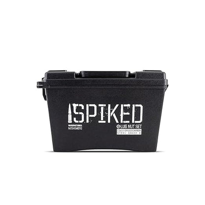 Mishimoto Spiked Lug Nuts M14x1.5 24PC Set, 4" Steel Tapered Acorn Seat - Black (Like New)