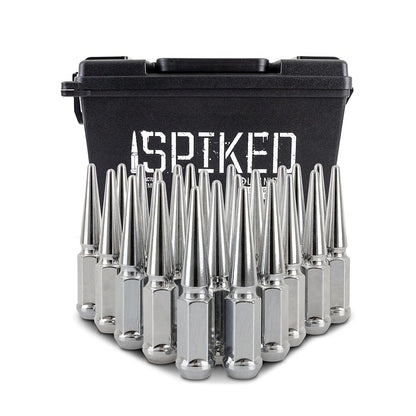 Mishimoto MMLG-SP1215-24BL Spiked Lug Nuts for vehicles, 24-PC Set - Blue (Like New)