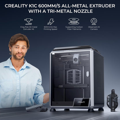 Creality 3D K1C CoreXY High-Speed 3D Printer with AI Camera and Auto Calibration (Used)