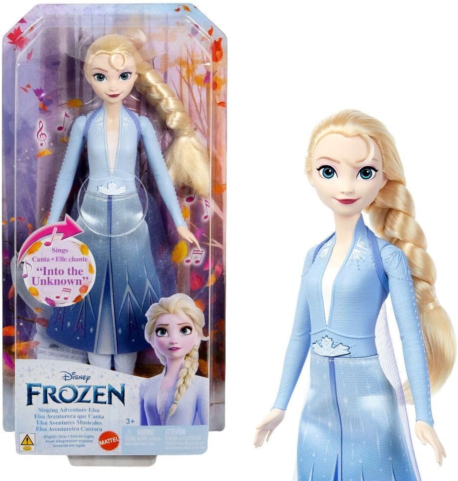 Mattel HXD32 Disney Frozen II Elsa Singing Doll with Outfit and Music Figure (Like New)