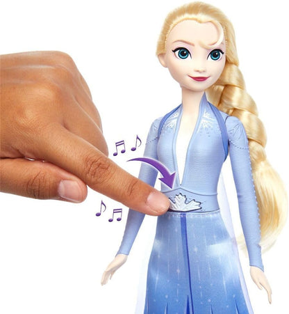 Mattel HXD32 Disney Frozen II Elsa Singing Doll with Outfit and Music Figure (Like New)