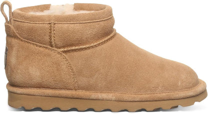 BEARPAW Shorty Youth Pull-On Wool Lined Comfortable Winter Boot with Flat Heel (Used)