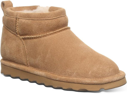 BEARPAW Shorty Youth Pull-On Wool Lined Comfortable Winter Boot with Flat Heel (Used)