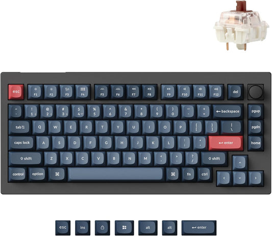 Keychron V1 Max Custom Wireless Mechanical Gaming Keyboard for Mac Windows Linux (Used)