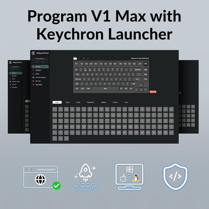 Keychron V1 Max Custom Wireless Mechanical Gaming Keyboard for Mac Windows Linux (Used)