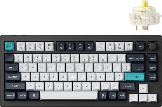 Keychron Q1 Max RGB 84 Keys Wireless Mechanical Gaming Keyboard for Window/Linux (Used)