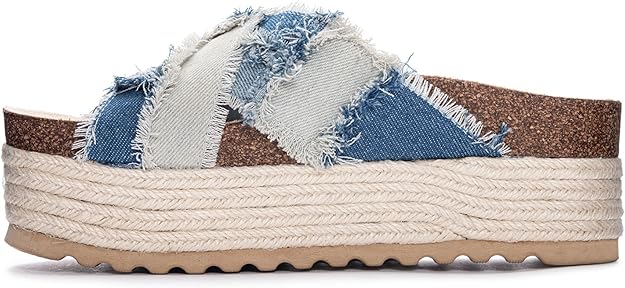 Dirty Laundry Plays Espadrille Slip On Wedge Sandal for Women, Synthetic Rubber (Like New)