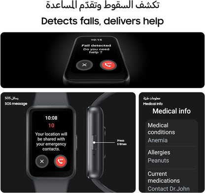 Samsung Galaxy Fit 3 1.6" Fitness Tracker w/ 14 Days Battery Life, IP68 - Black (Used)