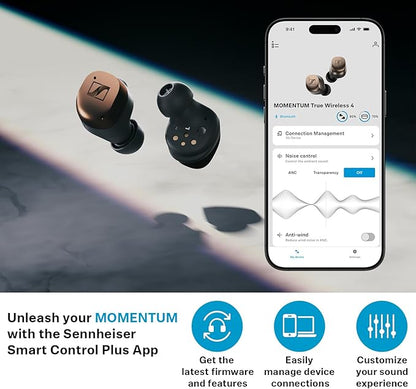 Sennheiser MOMENTUM True Wireless 4 Earbuds, ANC, 30H Battery - Black Graphite (Used)