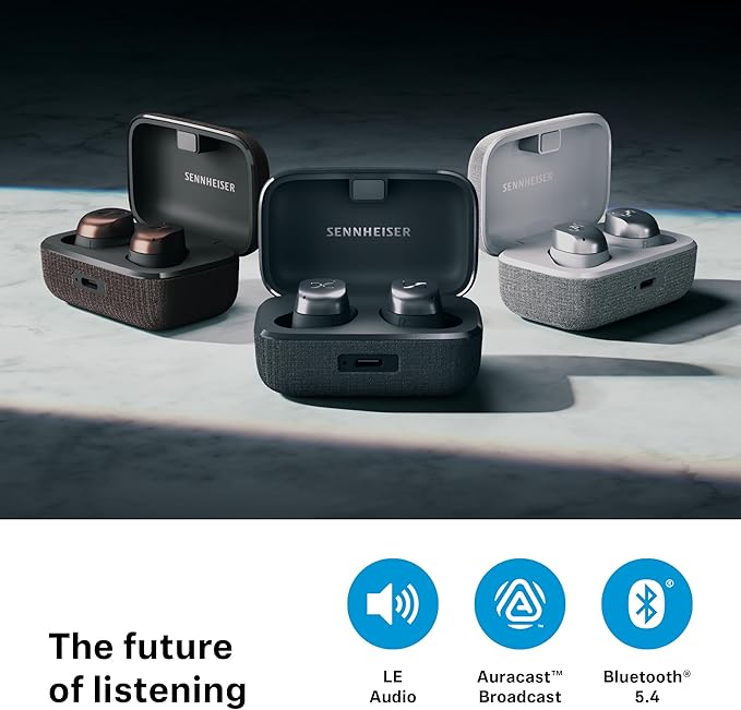 Sennheiser MOMENTUM True Wireless 4 Earbuds, ANC, 30H Battery - Black Graphite (Used)