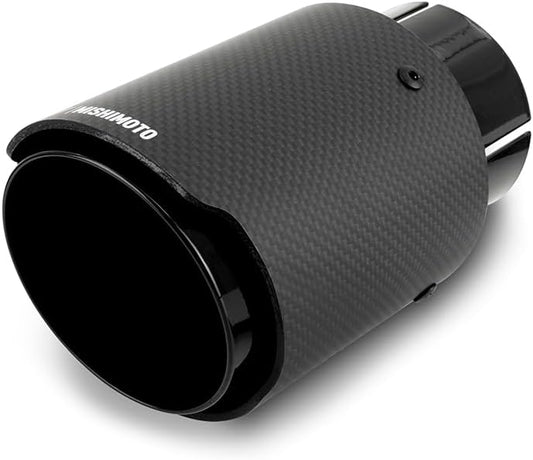 Mishimoto MMEXH-TIP-CF3BK Carbon Fiber Stainless Steel Exhaust Tip, 3" - Black (Like New)