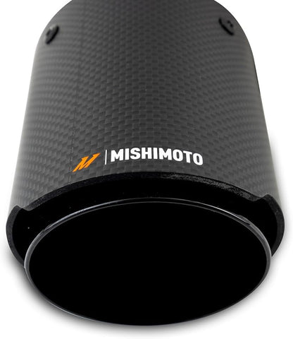 Mishimoto MMEXH-TIP-CF3BK Carbon Fiber Stainless Steel Exhaust Tip, 3" - Black (Like New)