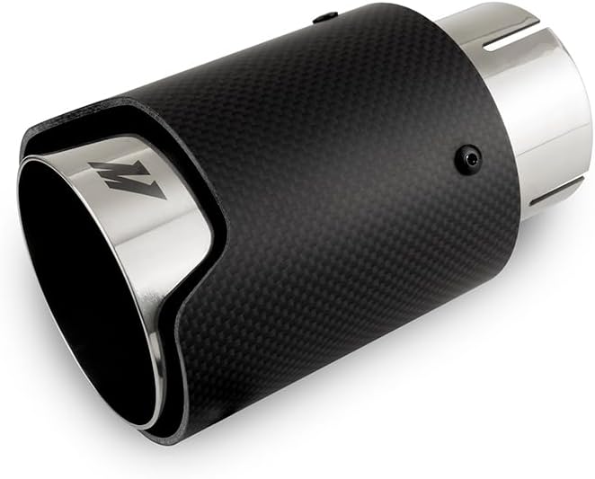 Mishimoto MMEXH-TIP-CF25P Carbon Fiber Exhaust Tip, 2.5", Polished Slip Fit (Like New)
